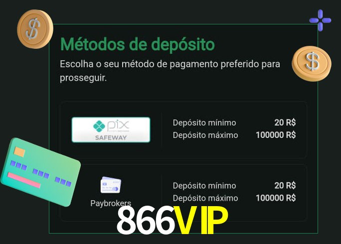 O cassino 866VIP oferece uma grande variedade de métodos de pagamento